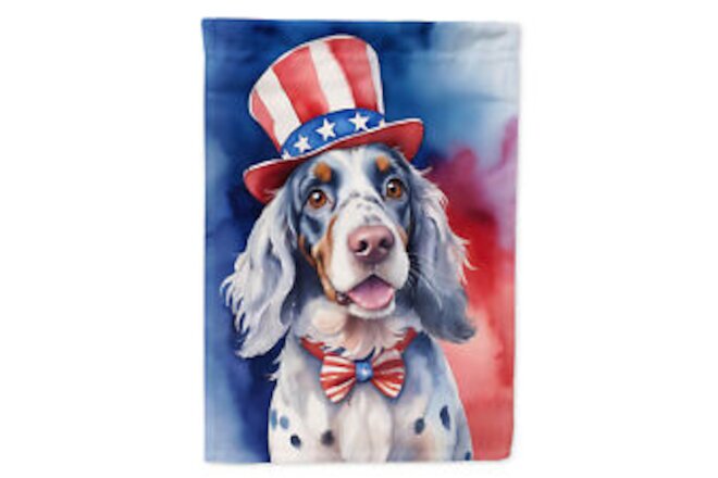 English Setter Patriotic American Flag Canvas House Size DAC5711CHF