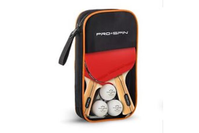 PRO-SPIN Ping Pong Paddles - High-Performance 2-Player Set with Premium Table...