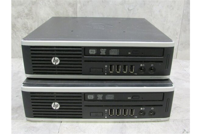 Lot of 2 HP Elite 8300 Ultra-Slim Computers i5-3475S 2.90ghz 4GB RAM!