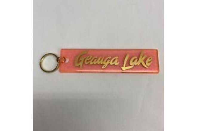 Vintage Geauga Lake Keychain Souvenir Defunct Theme Park