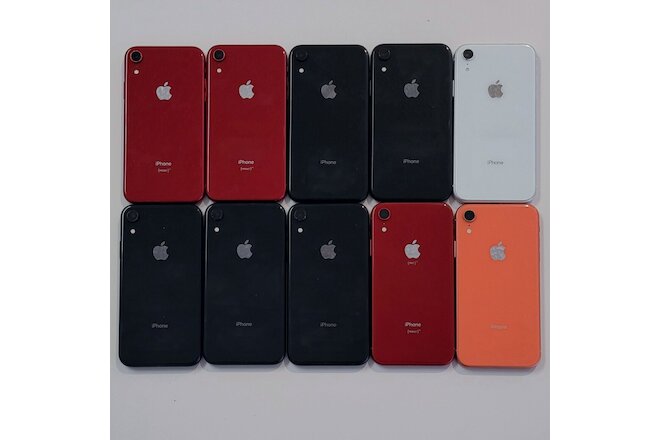 Lot of 10 Apple iPhone Xr 64gb Unlocked Mixed Colors