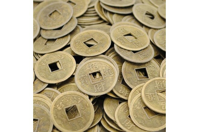 LOT OF 40 FENG SHUI COINS 0.9" 2.3cm Diameter Lucky Chinese Fortune Coin I Ching