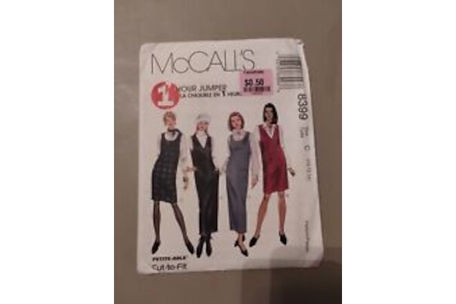 McCall's Sewing P8399  Size 10-12-14🧵UC FF   🪡 Jumper In Two Lengths