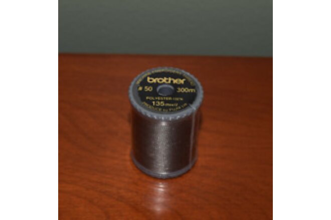 Polyester 50 Brother Embroidery Thread 817 Dark Gray! - Each Spool is 328 yards!