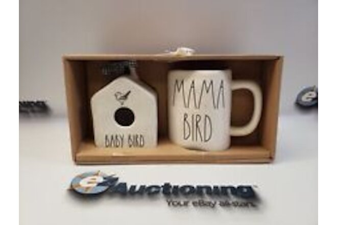 Rae Dunn Magenta Artisan Collection Mini Birdhouse & Mug NIB