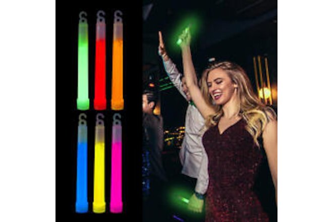 Ultra Bright Glow Sticks - Multi Use for Parties, Camping, Emergency - 10 Pack