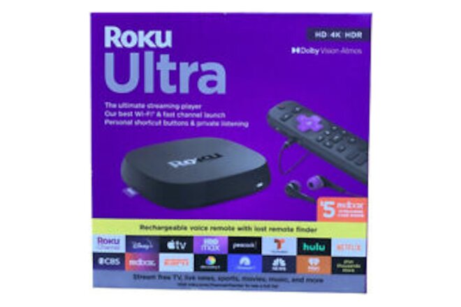 Roku Ultra 4K/HDR/Dolby Vision Streaming Device Roku Voice Remote