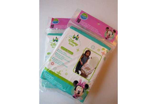 20 Disney Minnie Mouse Disposable Toilet Seat Covers New Potty Topper Training