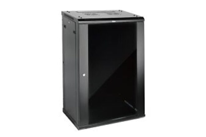 Tecmojo Elite 18U Wall Mount Server Cabinet,450mm Deep Network Cabinet,GlassDoor