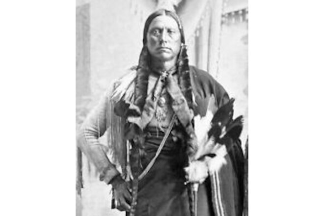 Comanche CHIEF QUANAH PARKER Glossy 8x10 Photo Native American Poster Print