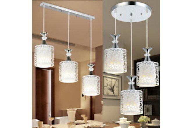 Modern Petal Ceiling 3 LED Light Pendant Lamp Dining Room Chandelier Fixture