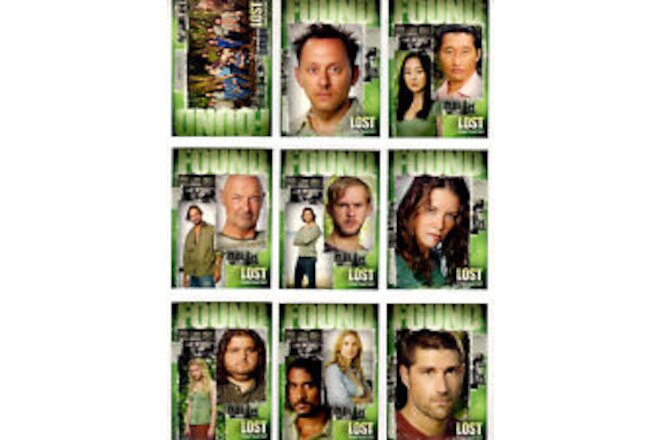 SDCC EXCLUSIVE LOST S3 SAN DIEGO CON 9 PREVIEW COMPLETE "FOUND" SET F-1 TO F-9