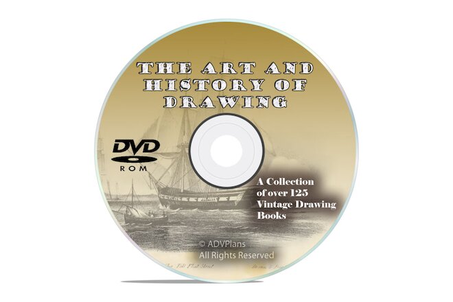 127 BOOKS Drawing & Sketching - How to draw - History and Art of Drawing DVD V54