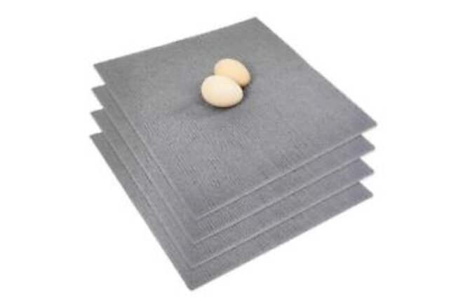4 Pack Chicken Nesting Box Pads - Washable and Self-Adhesive Grey (4 Pack)