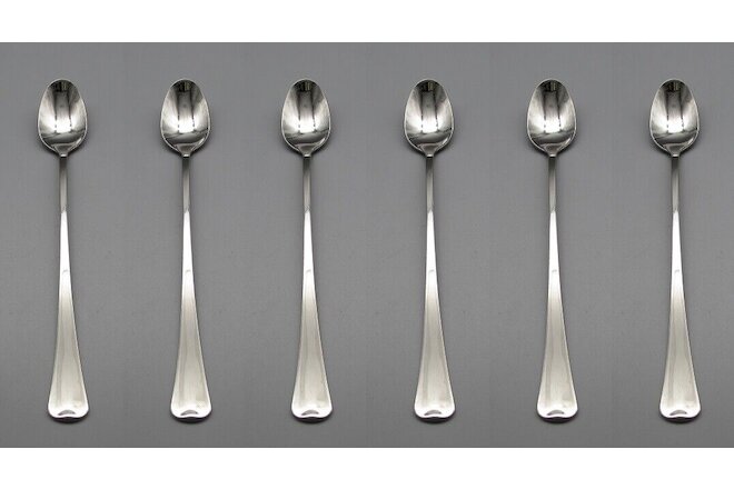 Oneida Stainless DISTINCTION / FIRESIDE  Iced Tea Spoons - Set of Six * USA