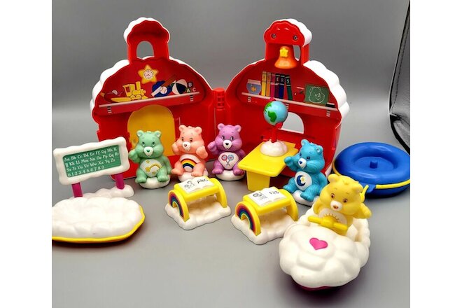 2003 Care Bears Care-a-lot Schoolhouse Playset with Lots of Extras