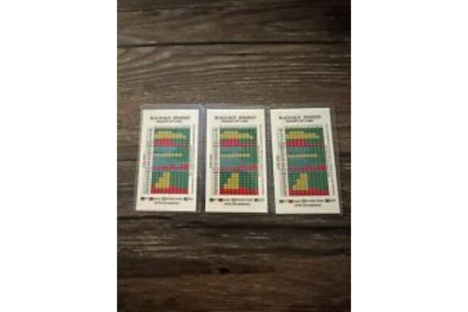 3 Small Blackjack Strategy Cards