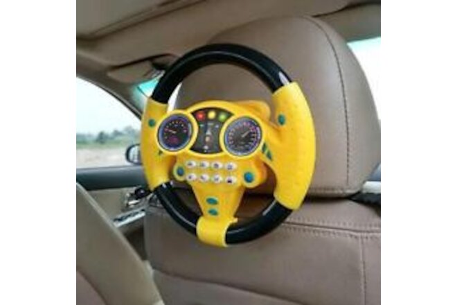 Infant Shining Simulation Steering Wheel Toys Children's  Kids Early Educatios