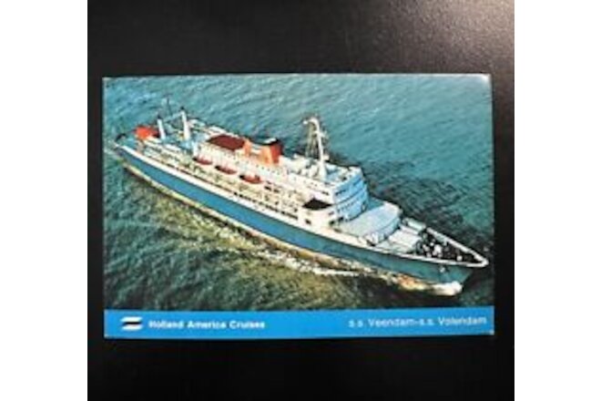 Cruise Ship Postcard: ss Volendam In Bermuda, Holland America Line Issued