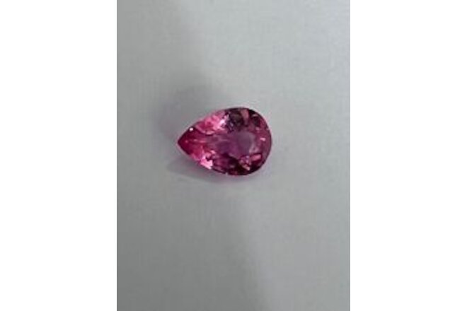 Alluring PINK SPINEL FROM MEHENGE  PEAR SHAPE 6.5X9 CTS- 1.55.