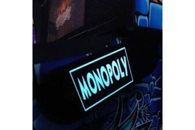 Monopoly Stern Pinball Lighted Magnetic Hinge Covers-Light Blue-12V Version
