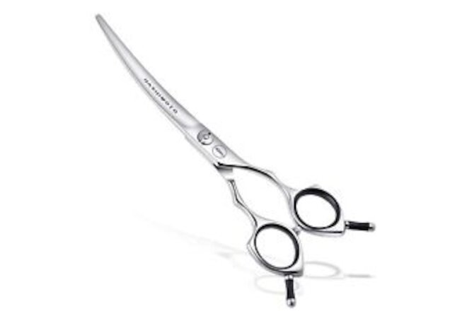 Dog Grooming Scissors Curved Scissors for Dog Grooming 6.5 inch 30 Degree of ...