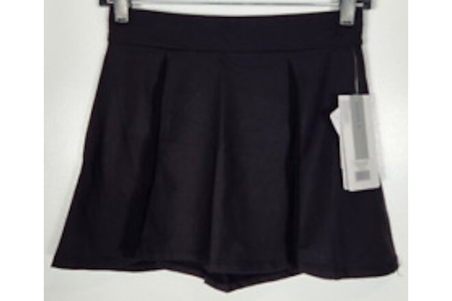 Danskin NYCB Women’s Size Petite XS (0-2) Rich Black Mesh Gore Skirt Dancewear