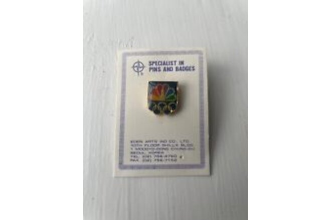 NBC Olympic Pin, 1992 Olympics, New In Package Vintage