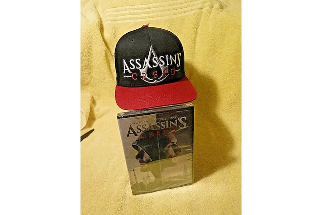 BRAND NEW W/tags! ASSASSINS CREED ORIGINS PS3 XBOX BASEBALL CAP & NEW DVD SET!!