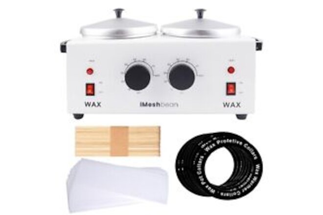 Pro DOUBLE Wax Warmer Electric Heater Dual Hot Facial Skin Care Equipment Spa