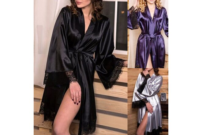 Women's Sexy Lingerie Home Nightgown Sleepwear Bathroom Robes Pajamas Bathrobe