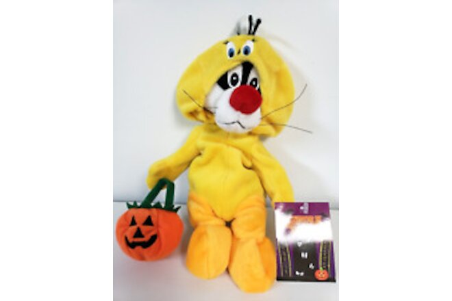 Sylvester the cat in Tweety costume Halloween Bean Bag Plush 8in Looney Tunes