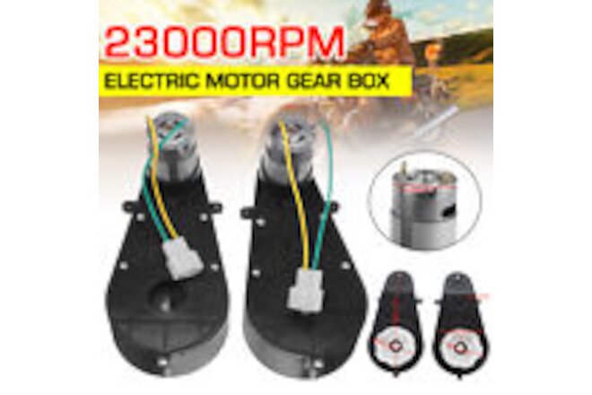 2 Pcs 12V Power Wheels Gearbox and Motor For Jeep Ride On  For Kids Car