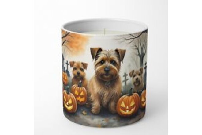 Norfolk Terrier Spooky Halloween Decorative Soy Candle