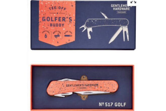 NWT Gentlemen’s Hardware - Tee Off Golfers Buddy Multi Functional Tool