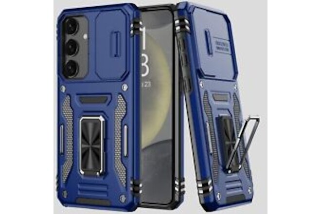 For Galaxy S24 Case Slim Fit Silicone Shockproof Guard With 9H Camera Protector.