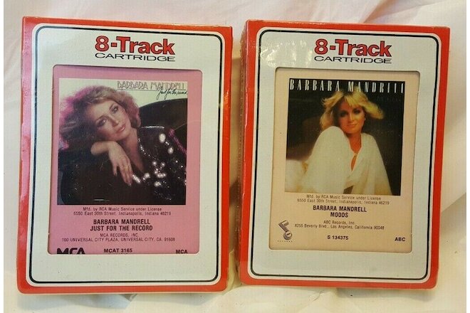 Barbara Mandrell 2 NOS Sealed 8-track Tapes Moods Just for The Record 1978 NEW