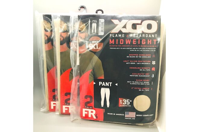 THREE PAIRS!!  XGO Flame Retardant Midweight Men's Pants Size: XL Phase 2
