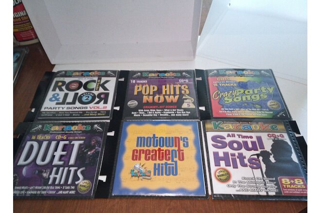 Karaoke Bay Karaoke Discs 6  Genres Rock -Pop-Soul-Duet-Motown-Party CD+G