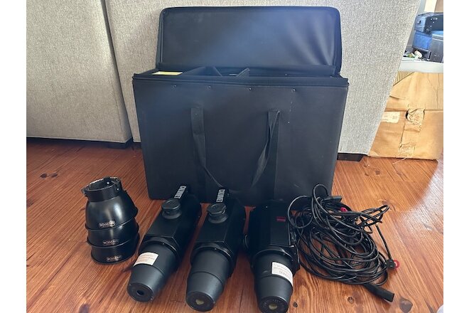 Calumet Bowens Travelite 750 CE-1080 Studio Flash + cover, cable, reflector MINT