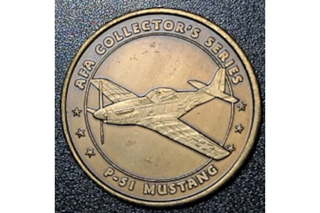 Air Force Association P-51 Mustang Airplane AFA Collector’s Series 40mm Medal