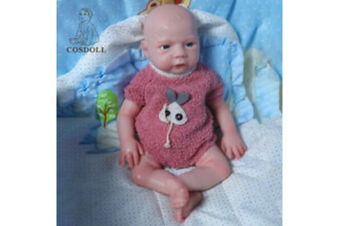 COSDOLL 18.5" Open Eyes Reborn Baby Dolls Lifelike Silicone Dolls Newborn Girl