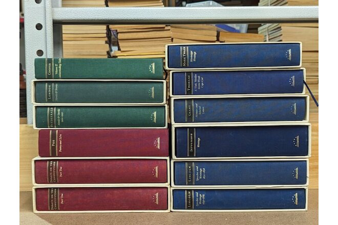 Lot of 12 The Library of America Hardcover Books Classic American Literature