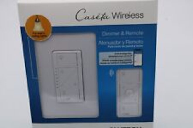 Lutron P-PKG1W-WH-R Caseta Wireless Smart Lighting Dimmer Switch and Remote Kit
