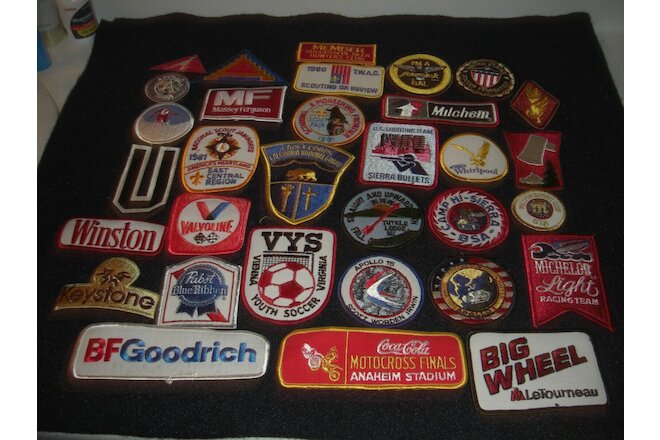 Company Advertising Vintage 1970-80's Patches Wholesale Lot of 32  Lot # 6