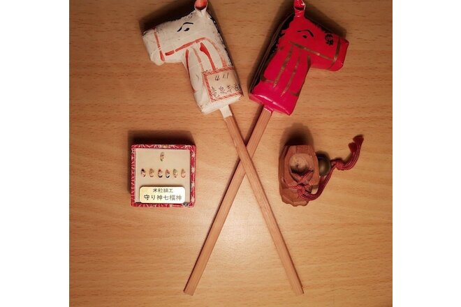 Vintage Japan Made Lot Sale horse papier mache,  mini faces &  boot souvenirs