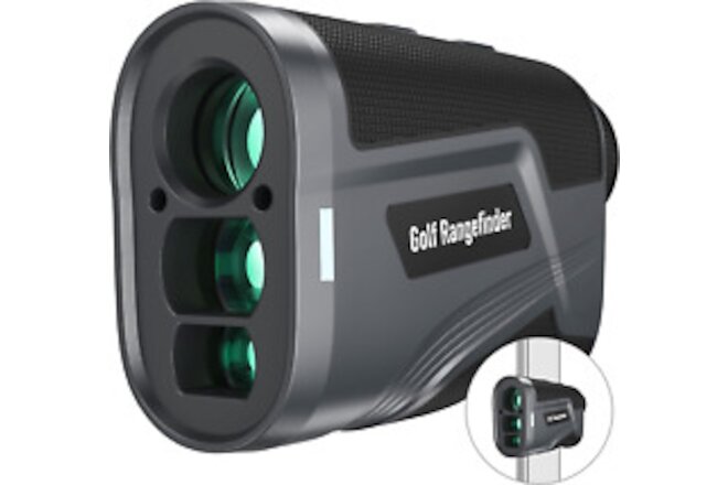 Golf & Hunting Rangefinder with Slope: 766Yards Laser Range Finder, 6X Magnifica