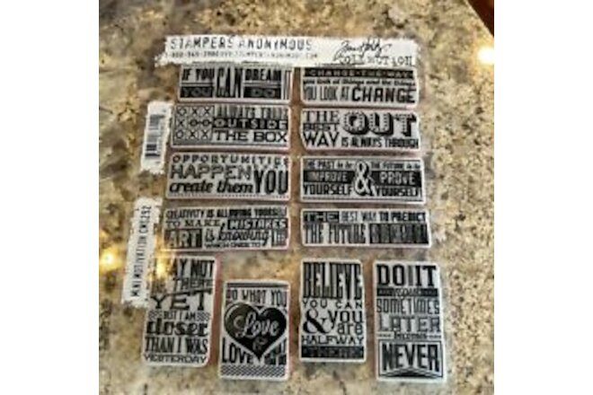 Tim Holtz Stampers Anonymous Mini Motivation CMS292