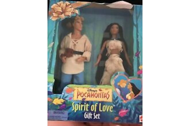 1995 Disney Pocahontas SPIRIT OF LOVE Gift Set Doll Figure John Smith NRFB D1