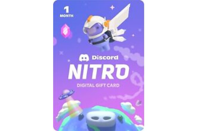 One Month of Discord Nitro + 500MB uploads + HD Streaming + 2 Server Boosts
